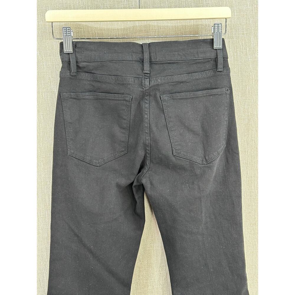 FRAME Le Pixie Jeans Cotton Blend Noir Women's 26P High Flare NWT - Picture 6 of 15